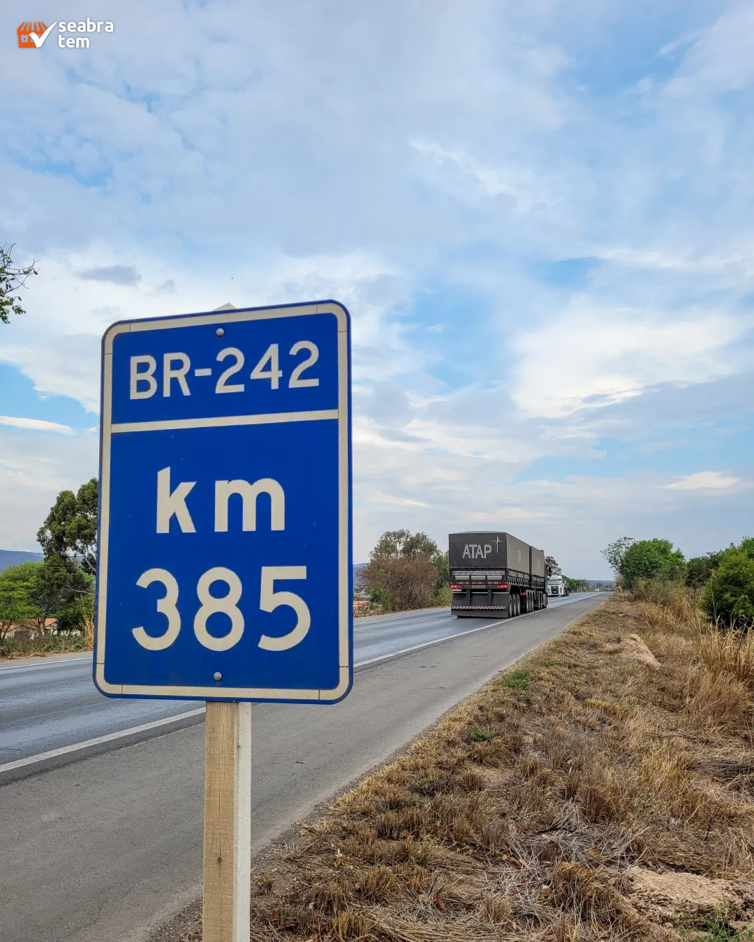 BR-242 passa a ser Rodovia Milton Santos